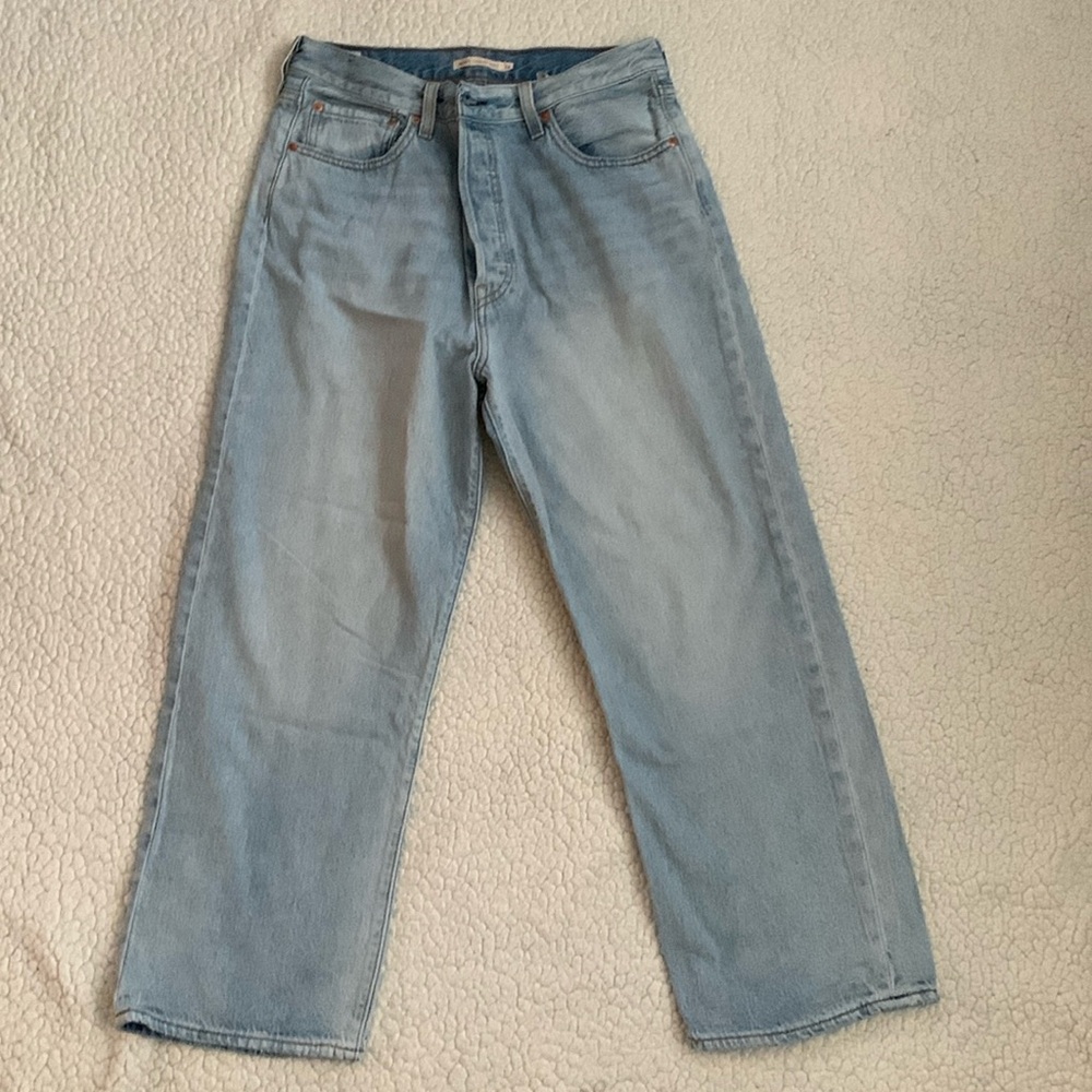 Levi’s ribcage straight ankle jeans